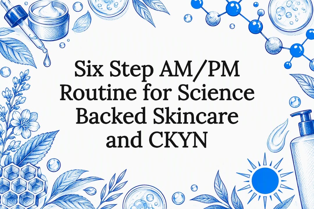 Science backed skincare routine title card