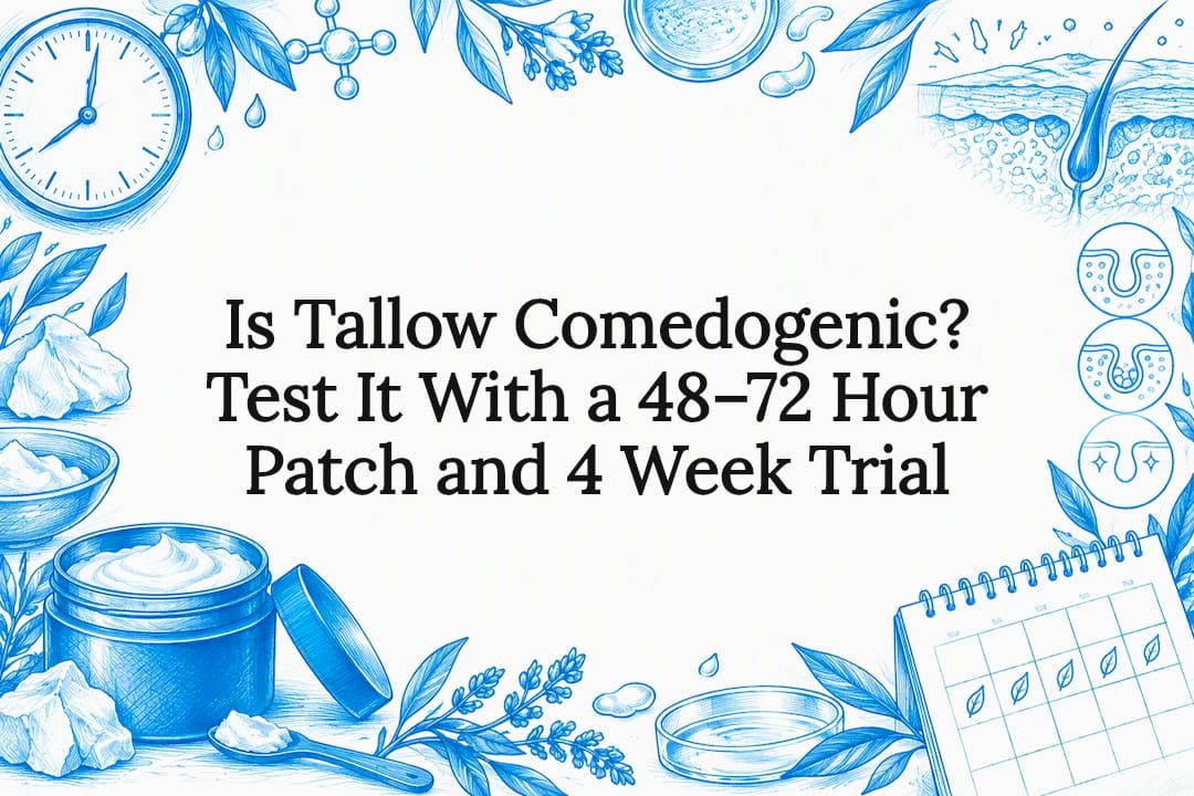 Tallow patch test title card illustration