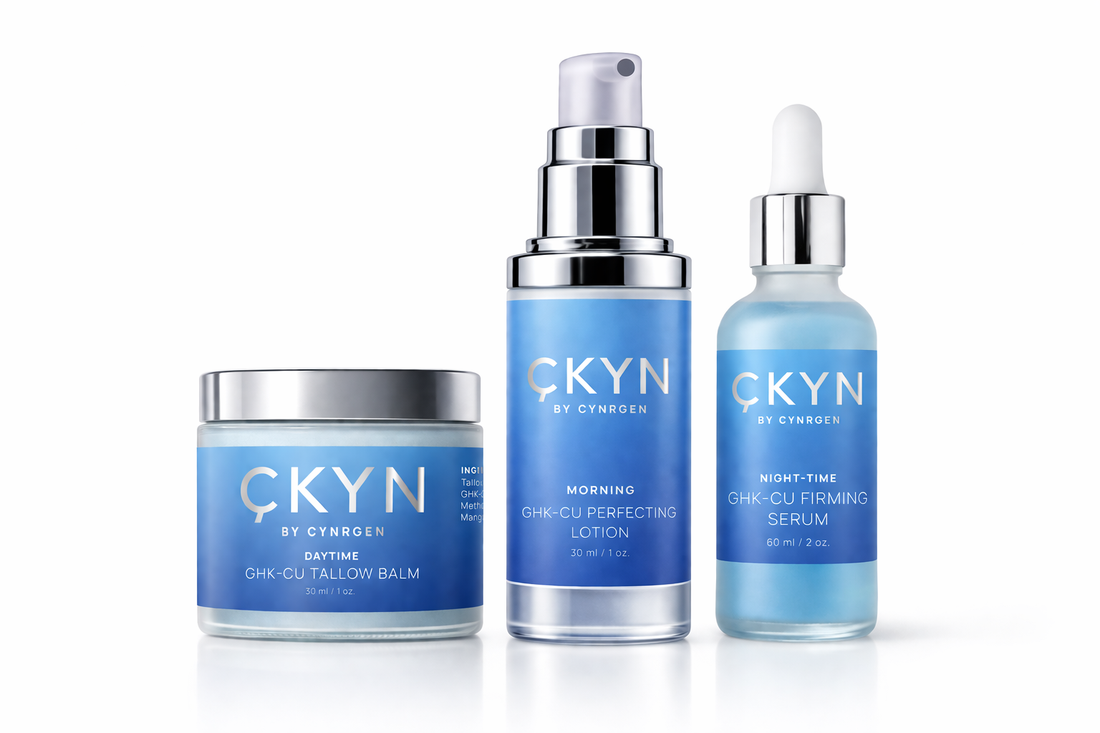The CKYN protocol: GHK-Cu Perfecting Lotion, Tallow Balm, and Firming Serum